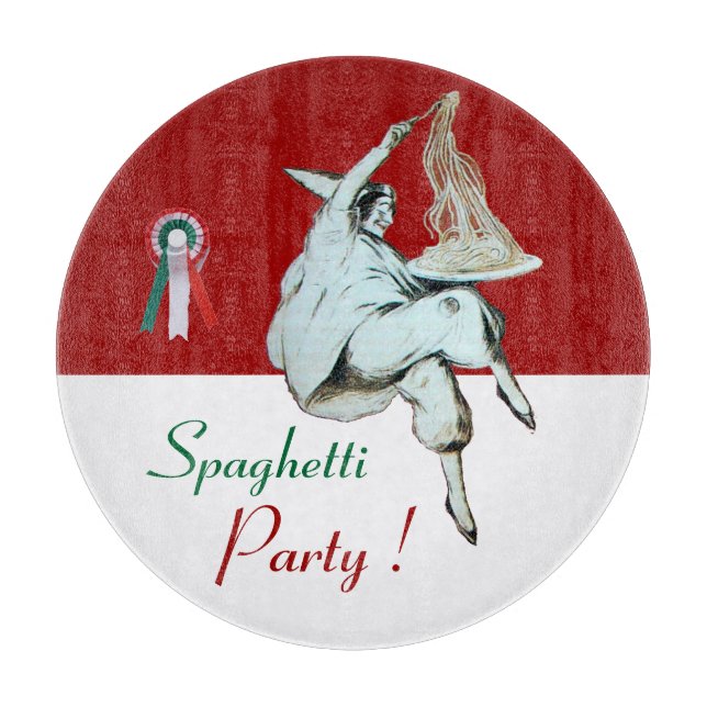 Planche À Découper SPAGHETTI PARTY CUISINE ITALIENNE, RESTAURANT Roug (Devant)
