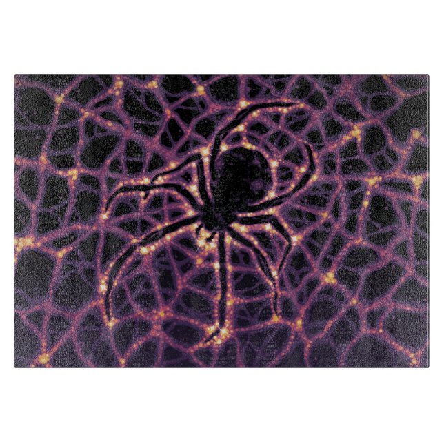 Planche À Découper Spider Cosmic Web, Galaxie d'Halloween des horreur (Devant)