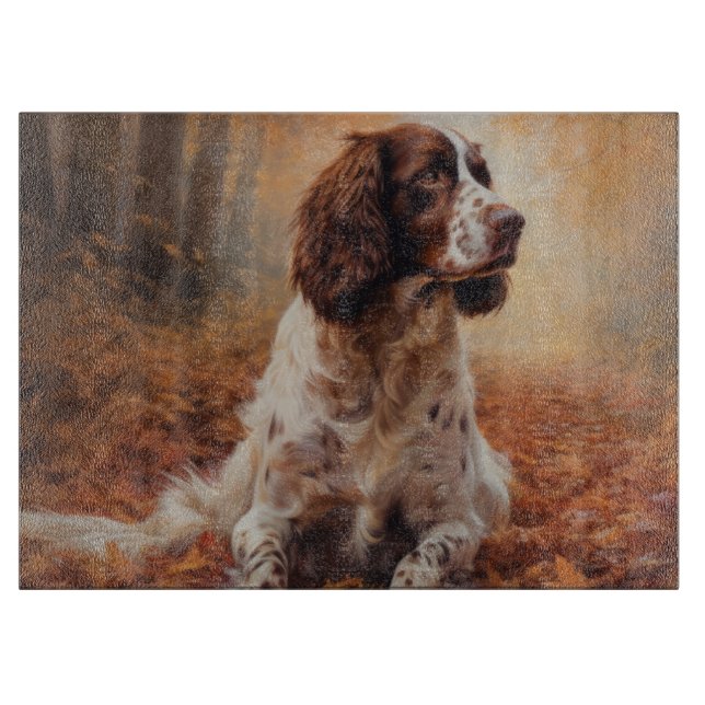 Planche À Découper Springer Spaniel à l'automne Feuilles automne Insp (Devant)