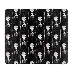 Planche À Découper squelette d'Halloween avec une épée