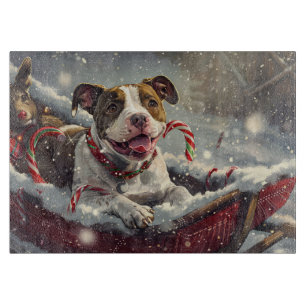 Planche À Découper Staffordshire Américain Fête de Noël