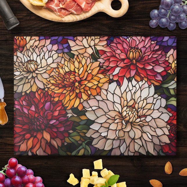 Planche À Découper Stained Glass Dahlia Art (Créateur téléchargé)