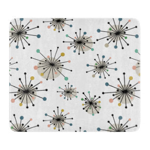 Planche À Découper Starburst Motif Âge atomique milieu du siècle mode