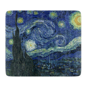 Planche À Découper Starry Night Vincent van Gogh Art Peinture Cu