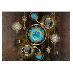 Planche À Découper Steampunk Rusty Background