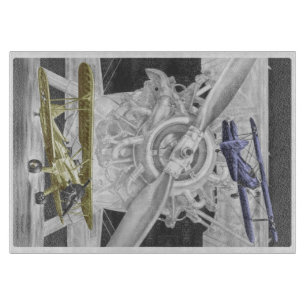 Planche À Découper Stearman Biplane