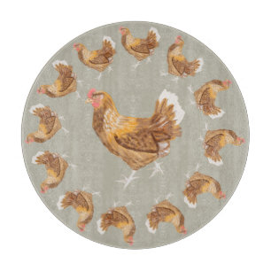 Planche À Découper Strutting Brown Hens