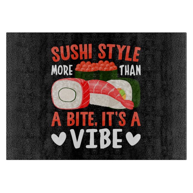 Planche À Découper Style de sushi plus qu'une bouchée (Devant)