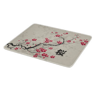 Planche À Découper Style oriental Sakura Cherry Blossom Art
