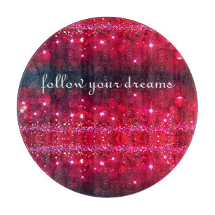 Planche À Découper Suivez vos rêves Cherry Sparkle