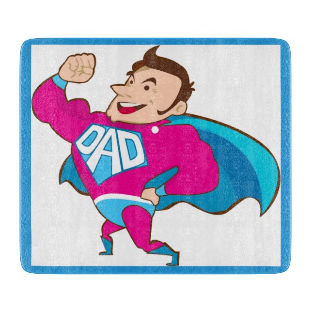 PLANCHE À DÉCOUPER SUPER DAD (Devant)