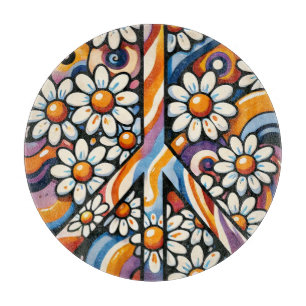 Planche À Découper SYMBOLE DE LA PAIX Hippie