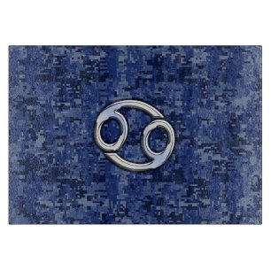 Planche À Découper Symbole du cancer Zodiaque Marine Camouflage numér