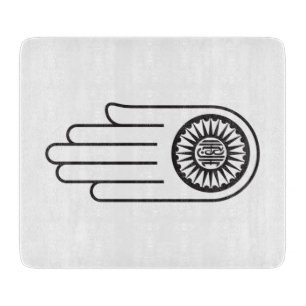 Planche À Découper Symbole jaïn d'Ahimsa (Main de non-violence)