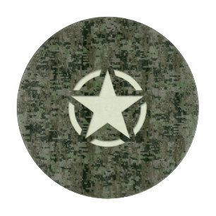 Planche À Découper Symbole Vintage Star Stencil Camouflage numérique