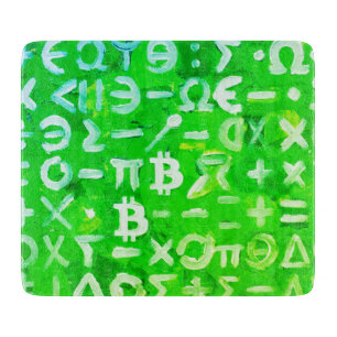 Planche À Découper Symboles de Bitcoin (Bright Profit Green - 3)