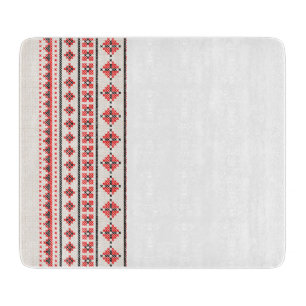 Planche À Découper Table de coupe avec ornement ukrainien.