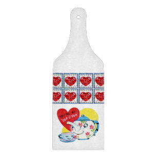 Planche À Découper Table de coupe de verre Saint-Valentin