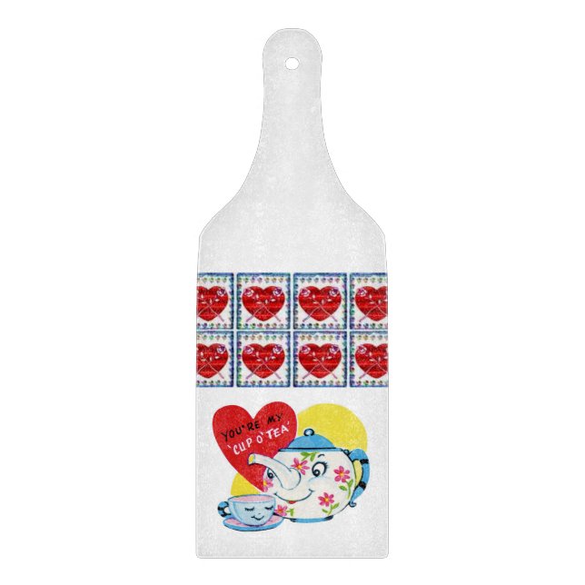 Planche À Découper Table de coupe de verre Saint-Valentin (Devant)