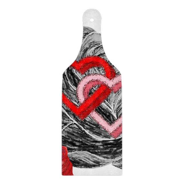 Planche À Découper Table de coupe de verre Saint-Valentin (Devant)