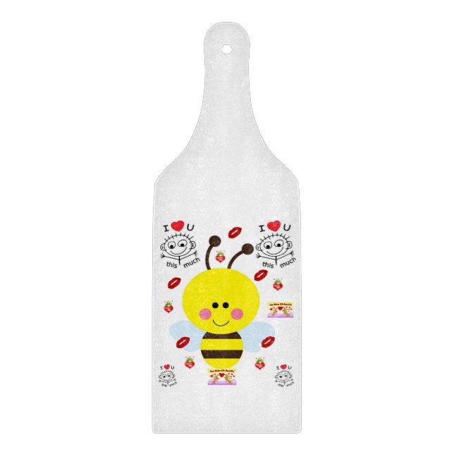 Planche À Découper Table de coupe de verre Saint-Valentin (Devant)