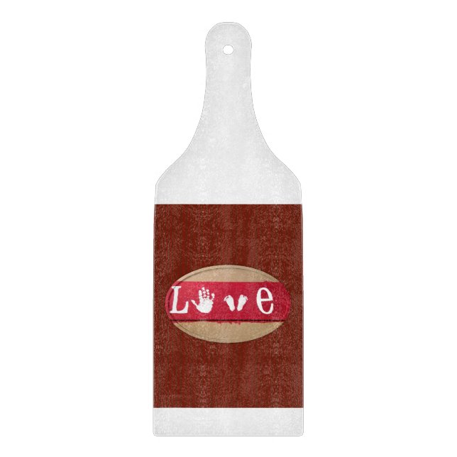 Planche À Découper Table de coupe de verre Saint-Valentin (Devant)