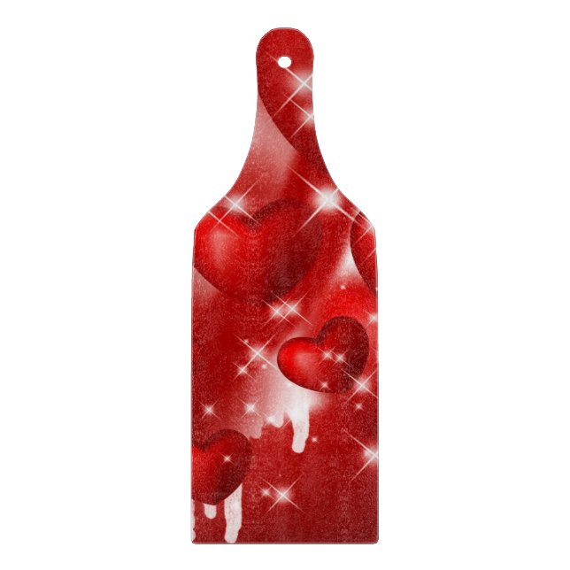 Planche À Découper Table de coupe de verre Saint-Valentin (Devant)