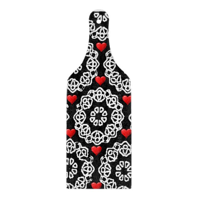 Planche À Découper Table de coupe de verre Saint-Valentin (Devant)