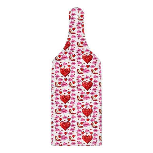 Planche À Découper Table de coupe de verre Saint-Valentin (Devant)
