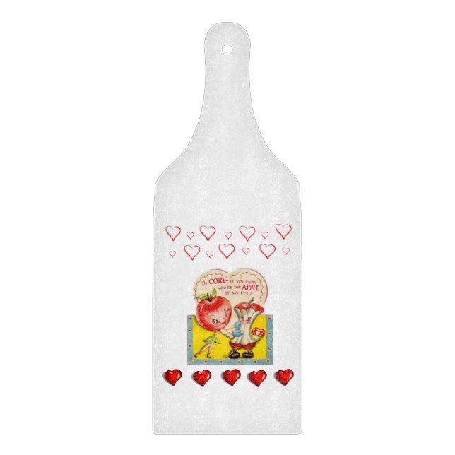 Planche À Découper Table de coupe de verre Saint-Valentin (Devant)