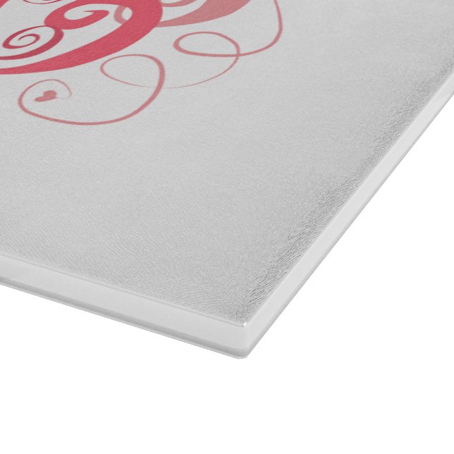 Planche À Découper Table de coupe en verre de la Saint-Valentin (Coin)