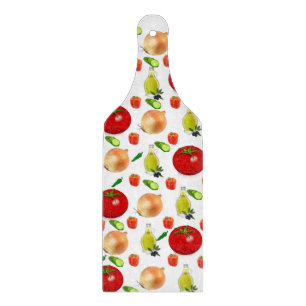 Planche À Découper Table de coupe en verre de tomate