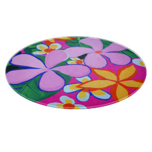 Planche À Découper Table de coupe ronde tropicale