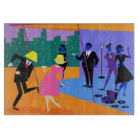 Table de coupe urbaine rétro sur le toit