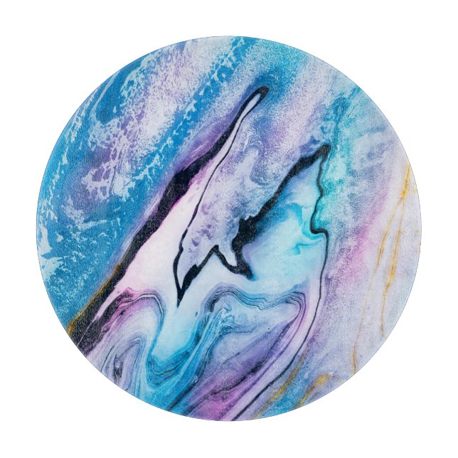 Planche À Découper Table ronde de découpe en marbre (Devant)