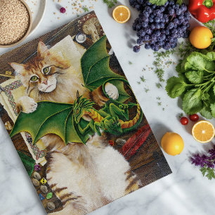 Planche À Découper Table Top Jeu Dragon Chat