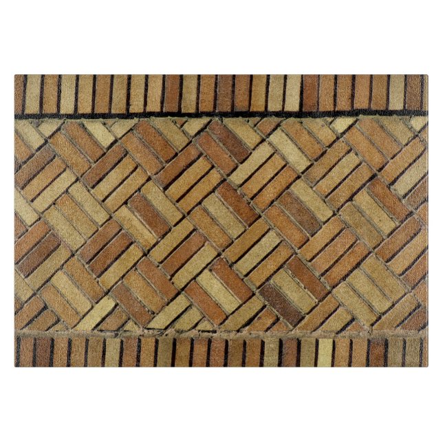 Planche À Découper Tableau de coupe - Motif en brique (Devant)