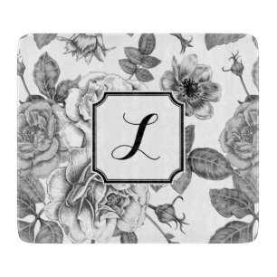 Planche À Découper Tableau de coupe Motif noir et blanc