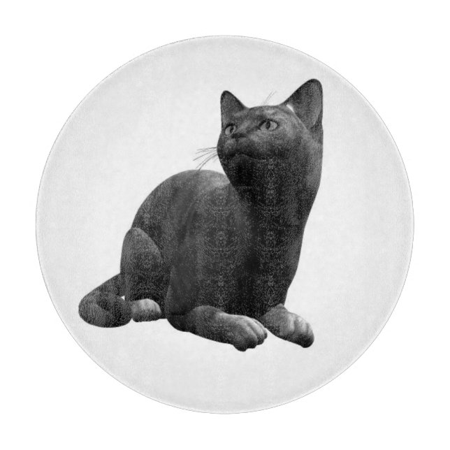 Planche À Découper Tableau de découpe de chats noirs (Devant)