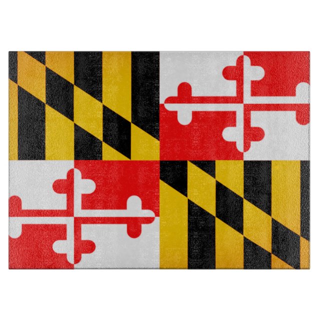 Planche À Découper Tableau de découpe du drapeau du Maryland (Devant)
