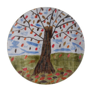 Planche À Découper Tableau de hachage de l'arbre d'automne