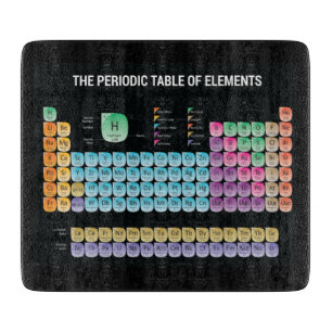 Planche À Découper Tableau périodique des éléments lancer l'oreiller