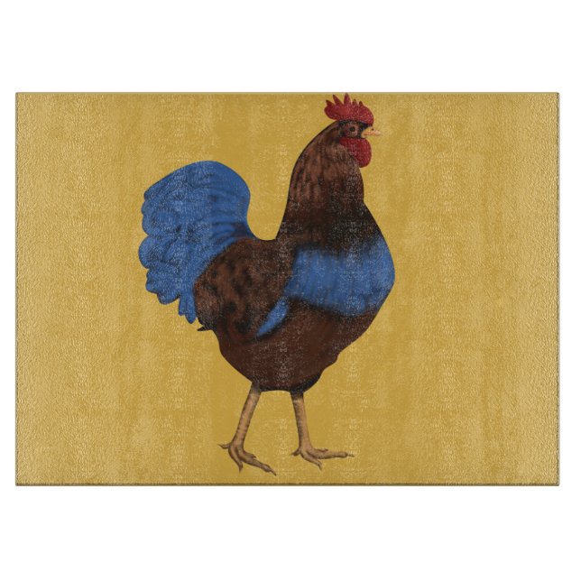 Planche À Découper Tableau Rooster Tableau personnalisé (Devant)
