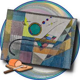 Planche À Découper TABLEAU - "Vert" - Un Abstrait de Kandinsky