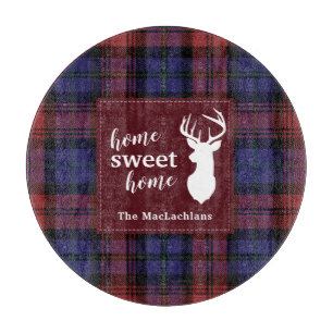 Planche À Découper Tartan Noël Clan MacLachlan Personnaliser Plaid