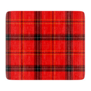 Planche À Découper Tartan rouge écossais