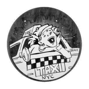 Planche À Découper Taxi fille