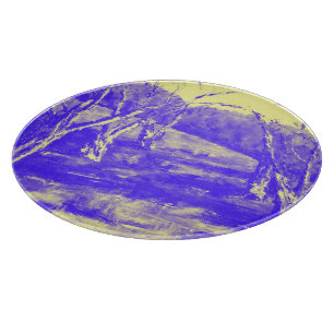 Planche À Découper Terres violettes cieux jaunes