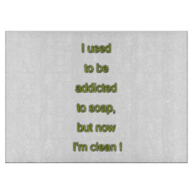 Planche À Découper Texte drôle de savon (Devant)