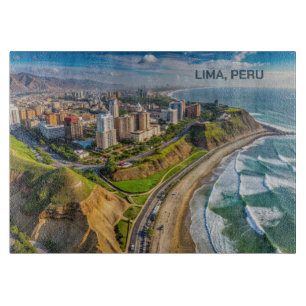Planche À Découper Texte personnalisé Lima, Pérou